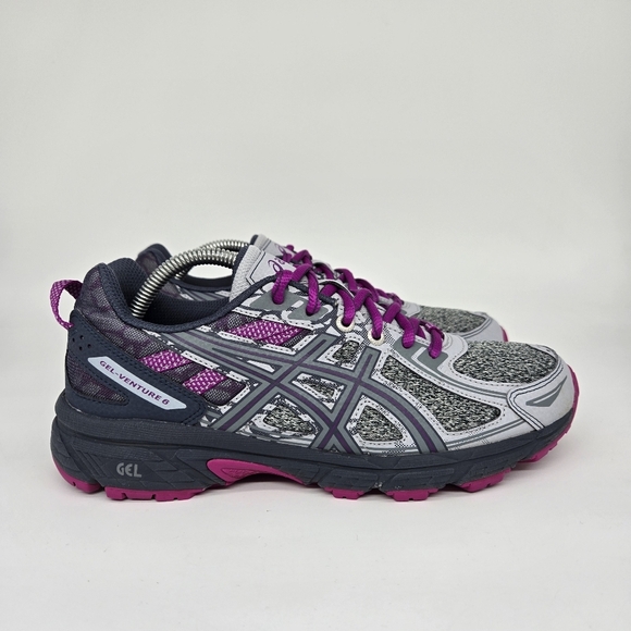 ASICS Gel-Venture 6 'Grey Purple Spectrum' Women's Trail running Shoes Size 8.5 - Picture 3 of 8